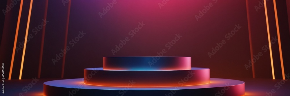 3d render of vector abstract background. Podium for show product 3d render of vector abstract background. Podium for show product