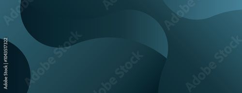 Abstract dark blue background with smooth curves. The background features a gradient of blue tones, creating a fluid, modern texture. Vector. Gradient flowy background. Blue background vector.