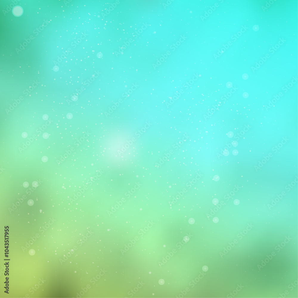 Fototapeta premium Turquoise Bokeh Background