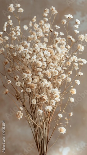 Small White Flowers on Table