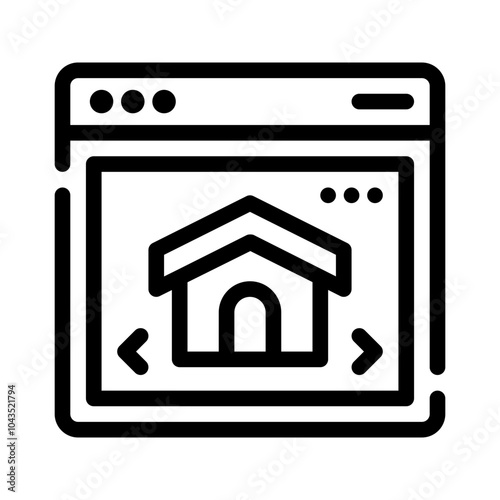 Icon Website With Style Outline