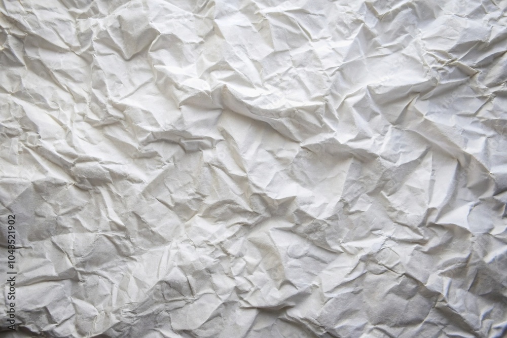 Fototapeta premium abstract crumpled white paper background with shallow depth of field