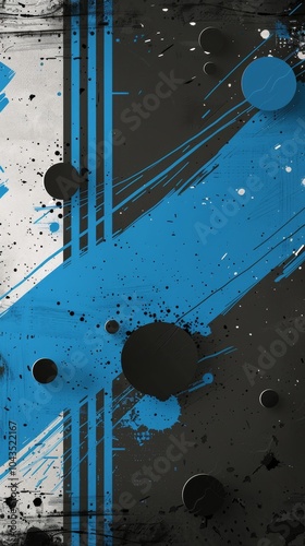 Abstract Blue and Black Diagonal Background