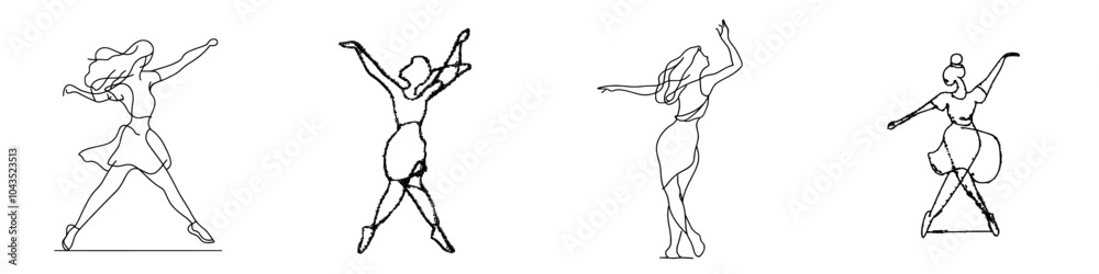 A Ballet Modern One Line Drawing of A Woman Ballerina. A Dance Contour Illustration. A Ballet Modern One Line Drawing of A Woman Ballerina. Modern EPS 10 Graphic. A Ballet Modern One Line Drawing of A Woman Ballerina. A Dance Contour Illustration. A Ballet Modern One Line Drawing of A Woman Ballerina. Modern EPS 10 Graphic.
