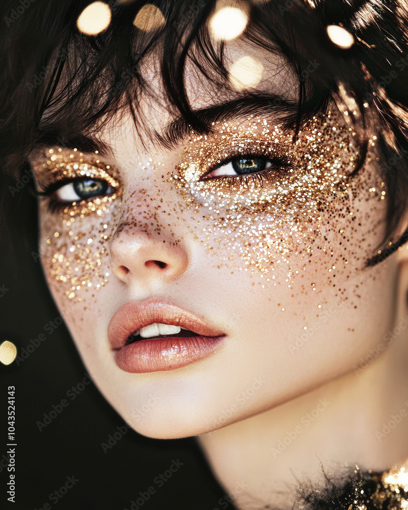 Fashion glitter make up Fashion glitter make up