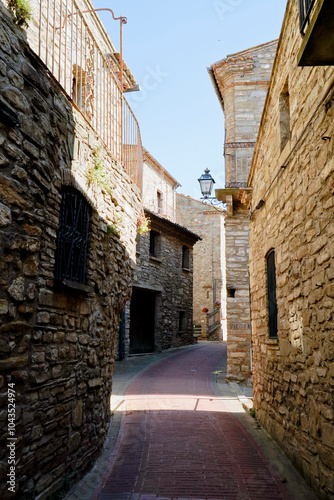 Guardia Perticara, perfectly preserved medieval village, Potenza, Basilicata, Italy photo