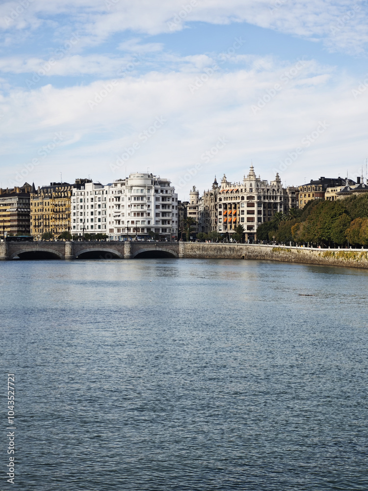 Fototapeta premium The center of San Sebastian Donostia, Basque Country, Spain