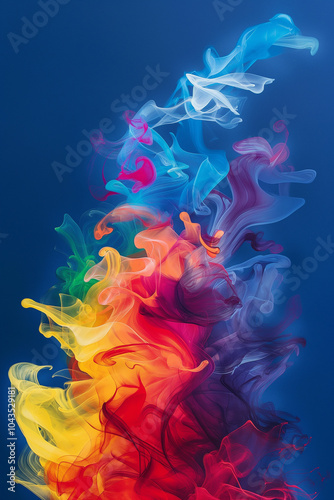 Colorful smoke