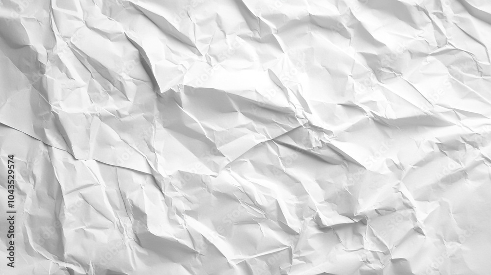 white crumpled paper. white crumpled paper.