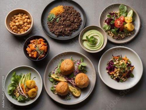 set of thai food