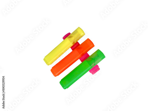 Highlighter pen isolated on white background