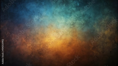 Abstract dark background with close-up of dim colors