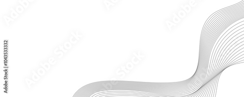 Wave lines vector illustration. Curve wave seamless pattern. Line art striped graphic template.	
