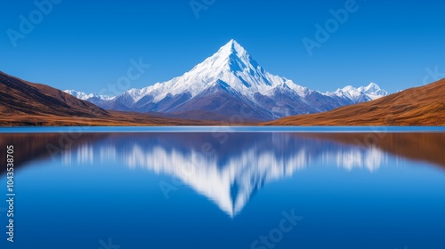 Wallpaper Mural Majestic Mountain Reflection in Tranquil Lake Torontodigital.ca