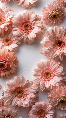 Pink Flowers on Table