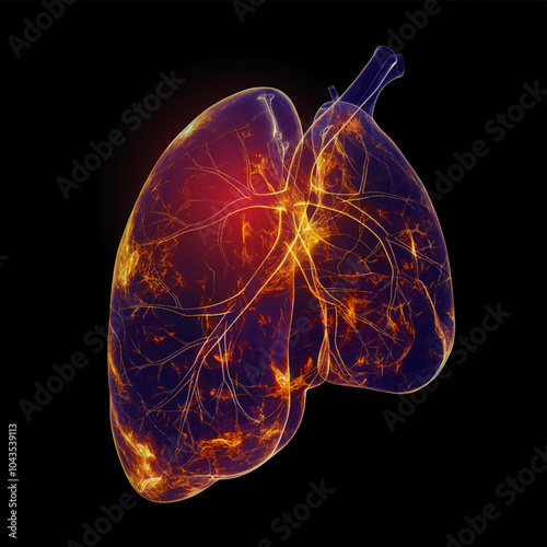 Humen liver injury on a dark blue background, Healthcare and medicine concept.