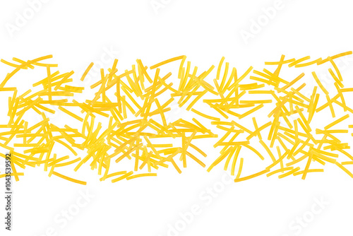 Bild auf Leinwand Pasta isolated vermicelli on transparent background.