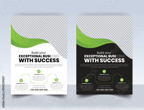 Unique concept flyer design