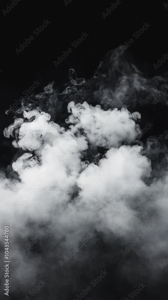 Smoke on Black Background Smoke on Black Background