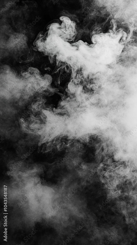 Fototapeta premium Smoke on Black Background