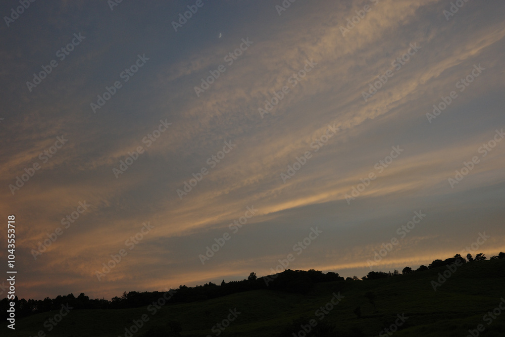 日本の夕焼け空 日本の夕焼け空
