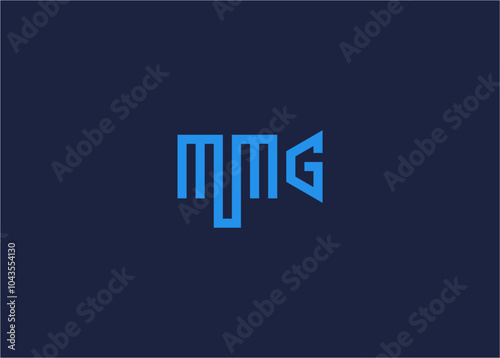 mmg letter with film camera logo icon design vector design template inspiration