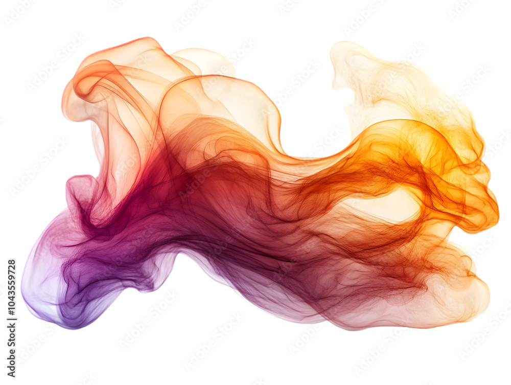 Fototapeta premium Vibrant swirling abstract pattern in shades of orange, red, and purple.