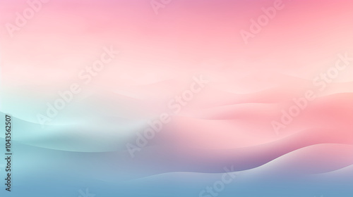 Wallpaper Mural Soft Pastel Gradient Waves in Pink and Blue Torontodigital.ca