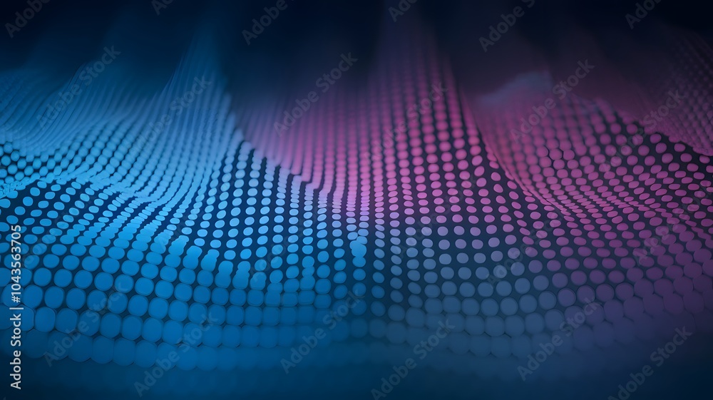 Obraz premium Electric Soundwave Visualization 