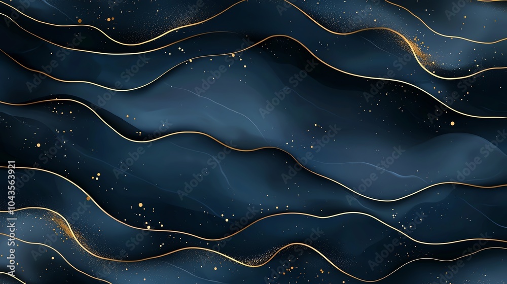 Elegant abstract background with flowing dark waves and subtle golden accents, perfect for modern and sophisticated design projects. Elegant abstract background with flowing dark waves and subtle golden accents, perfect for modern and sophisticated design projects.