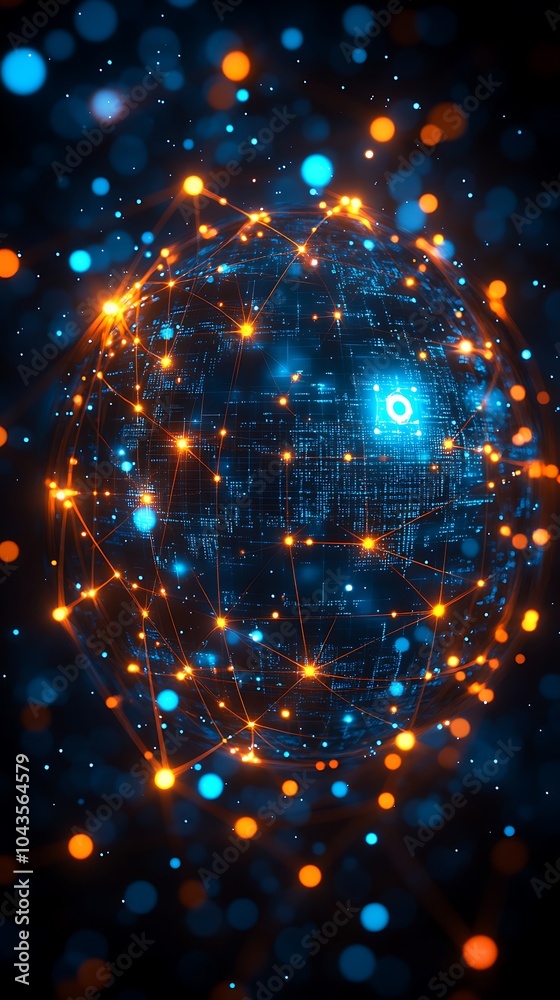 Obraz premium Futuristic Holographic Interface Design Concept