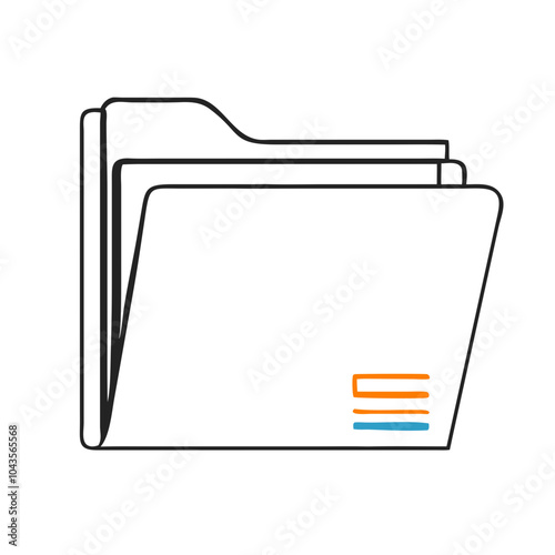 Icon for business folders notebook calendar