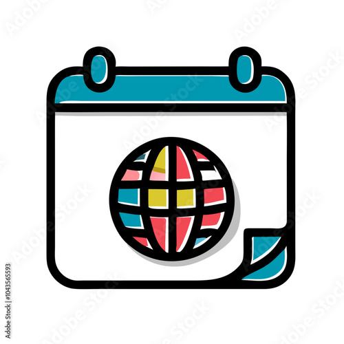 Icon for business folders notebook calendar