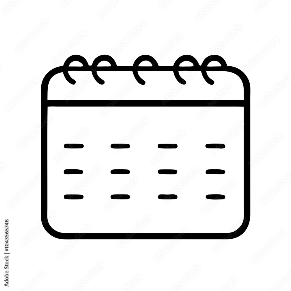 Icon for business folders notebook calendar Icon for business folders notebook calendar