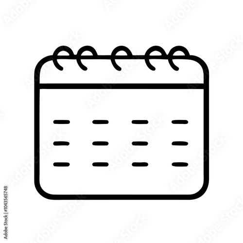 Icon for business folders notebook calendar