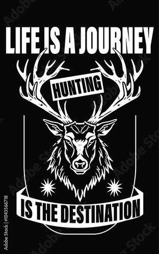 Hunting T shirt Design Template