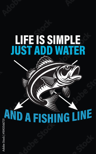 Fishing T-shirt Design, Fishing Vector Graphic