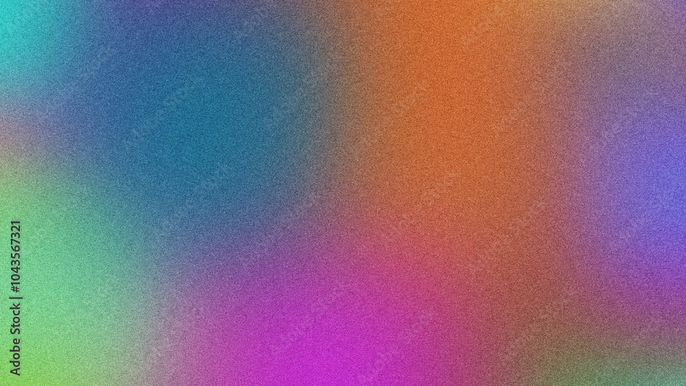 Fototapeta premium Artistic Gradient Poster with Smooth Fluid Shapes and Grainy Texture, Bold Gradient with Grainy Noise for Eye-Catching Poster Design