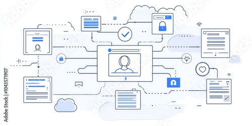 Authorization framework showing role-based access, permission management, and compliance controls.