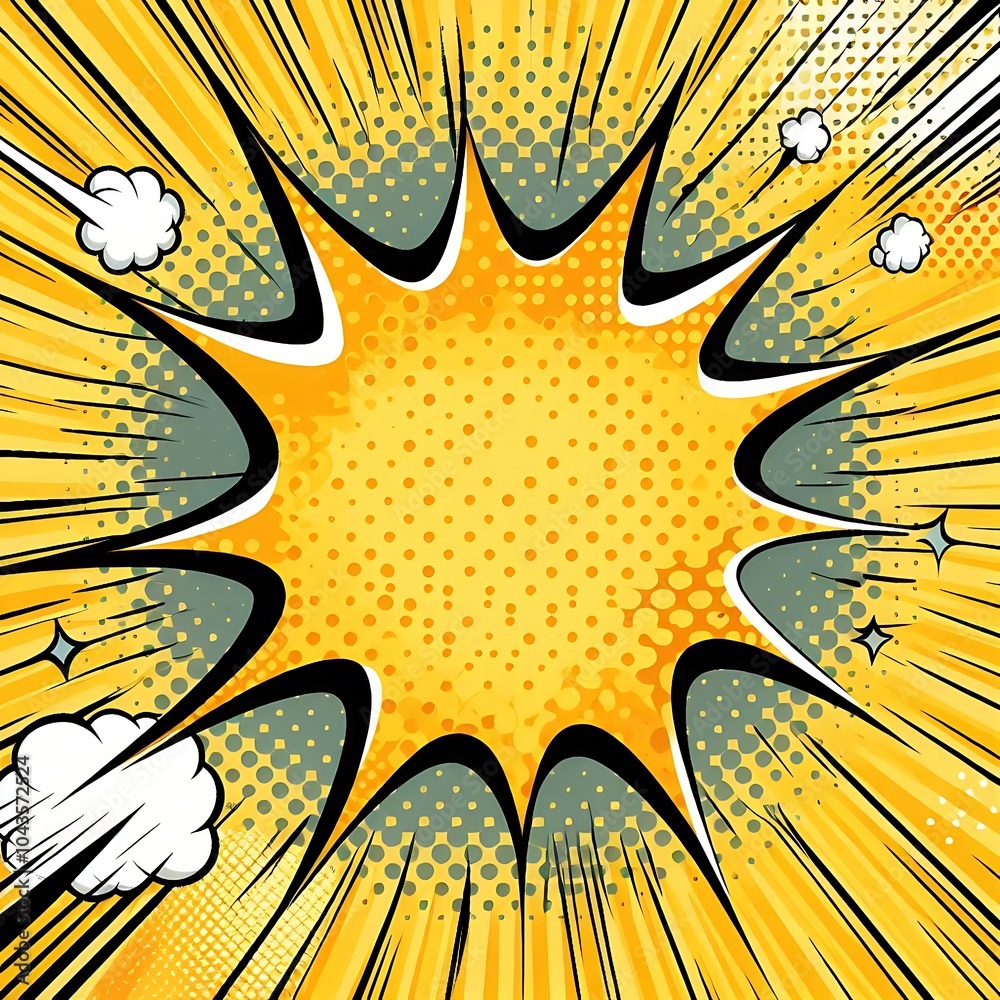 Comic background. Pop art vector illustration.
Comic background. Pop art vector illustration.