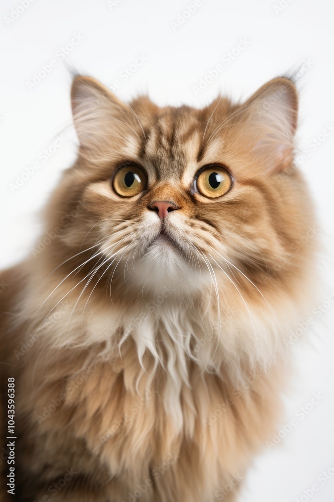 Portrait of a cat isolated on white background Portrait of a cat isolated on white background