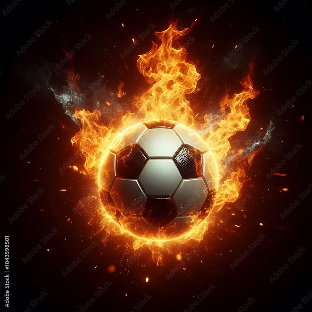 Naklejka premium Football illustration i made for windows background anf for computer desktop 