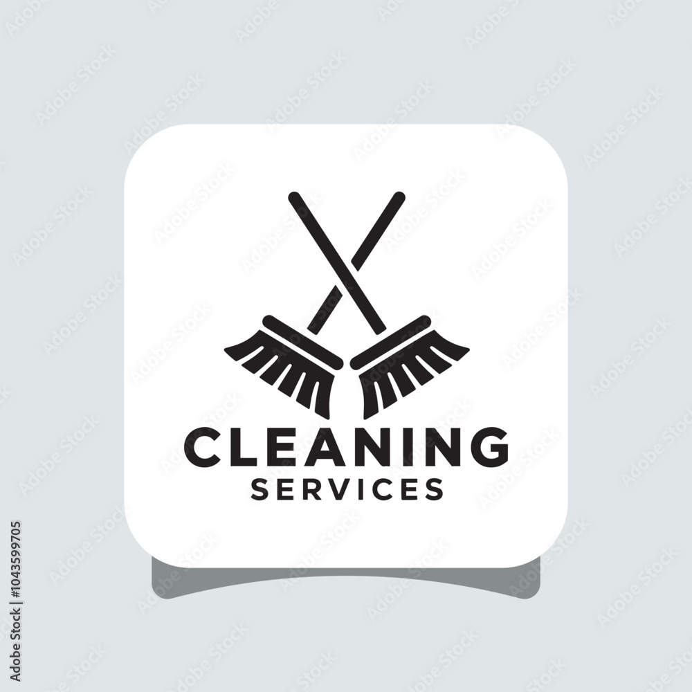 Clean services vector logo template design. Clean services vector logo template design.