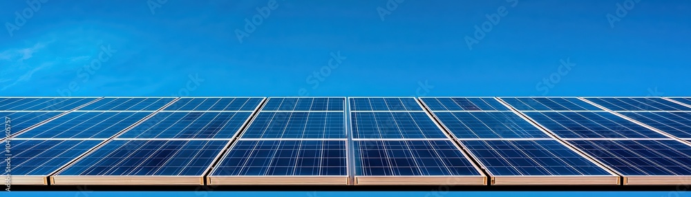 Solar panels on a rooftop under a clear blue sky, symbolizing renewable energy and sustainability. Solar panels on a rooftop under a clear blue sky, symbolizing renewable energy and sustainability.