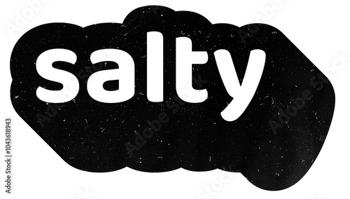 Cuadro en lienzo salty gen z alpha slang bold typography