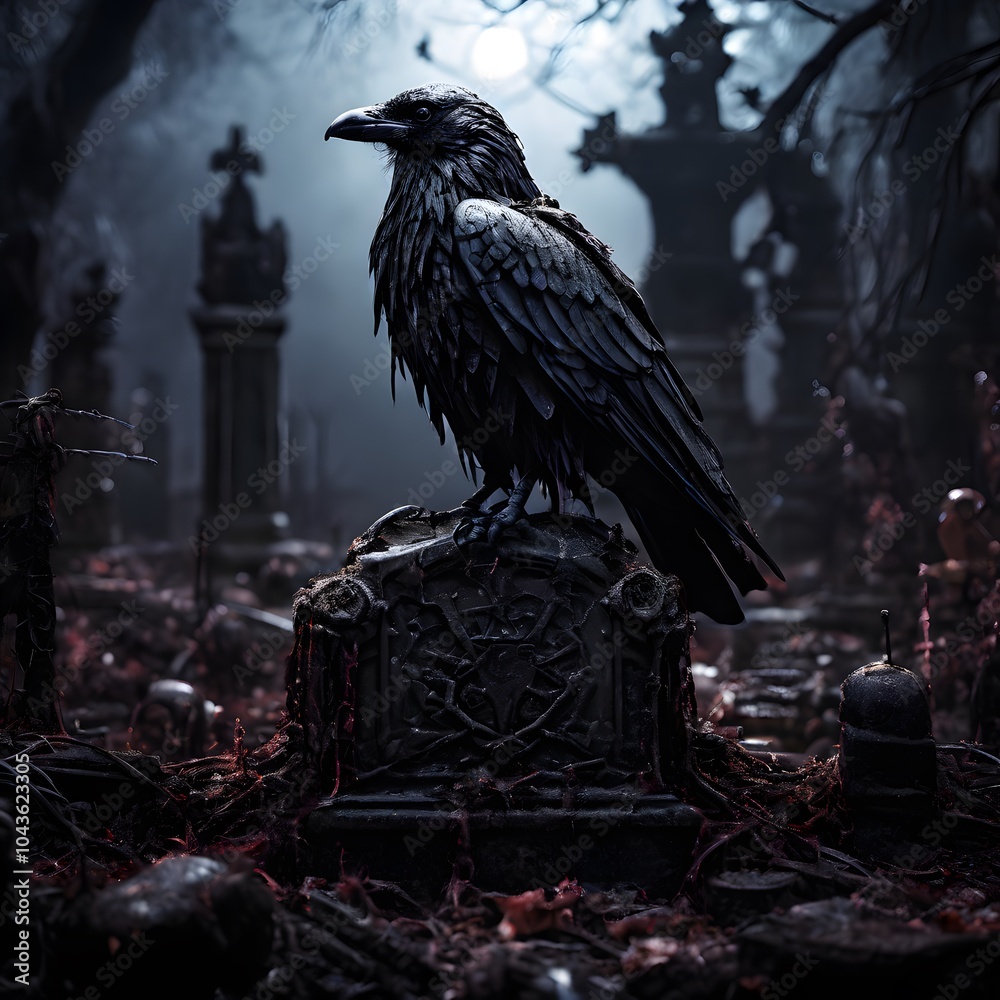 Fototapeta premium Halloween event horror concept abstract