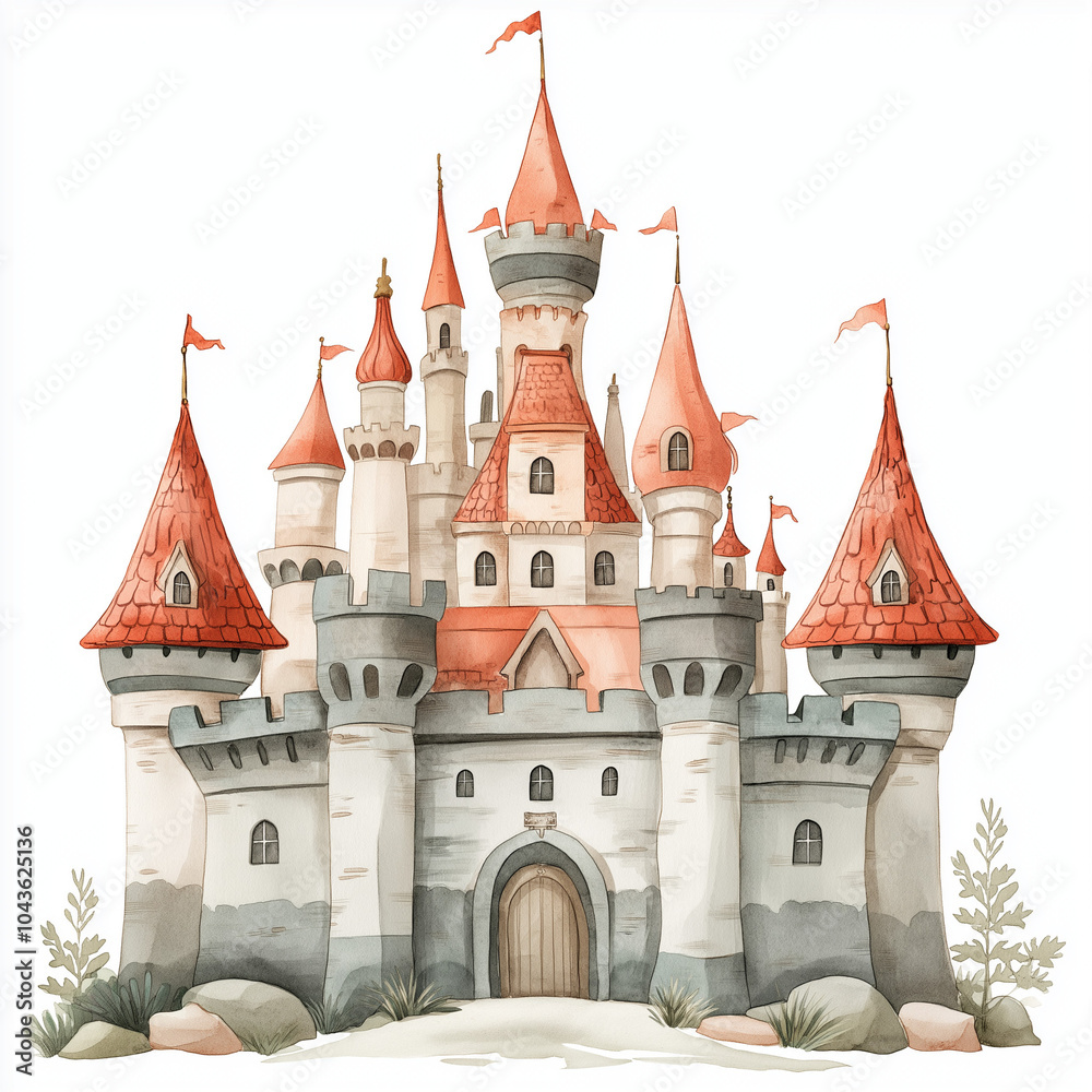 Fototapeta premium castle on the hill