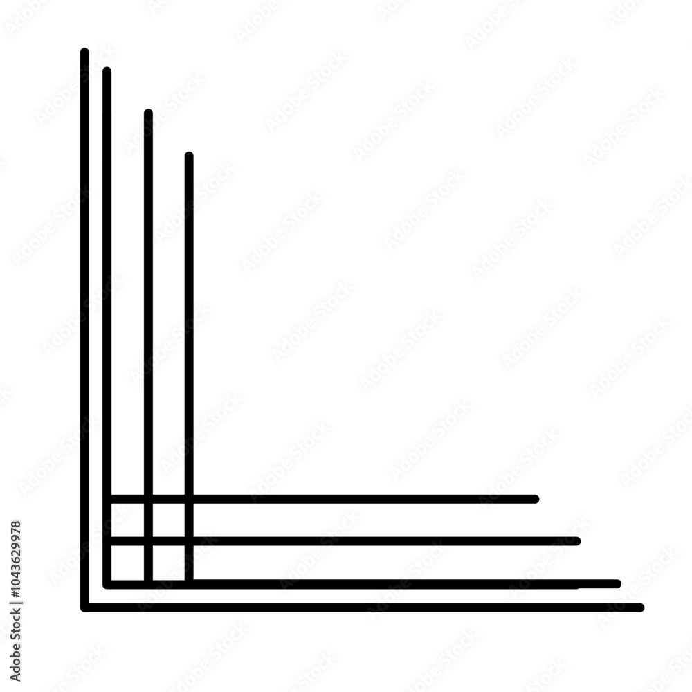 Line corner border Line corner border