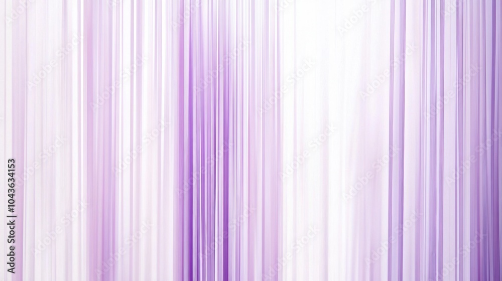 Obraz premium Thin lavender and white stripes creating a soft, delicate pattern on a bright white background.