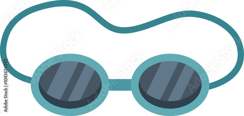 Swimming goggles isolated on white background, professional swimming goggles, swimming pool goggles